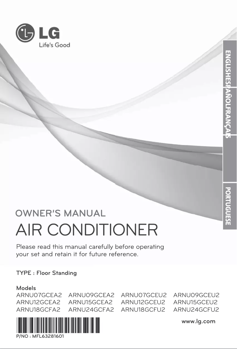 Page 1 de la notice Manuel utilisateur LG ARNU15GCEU2