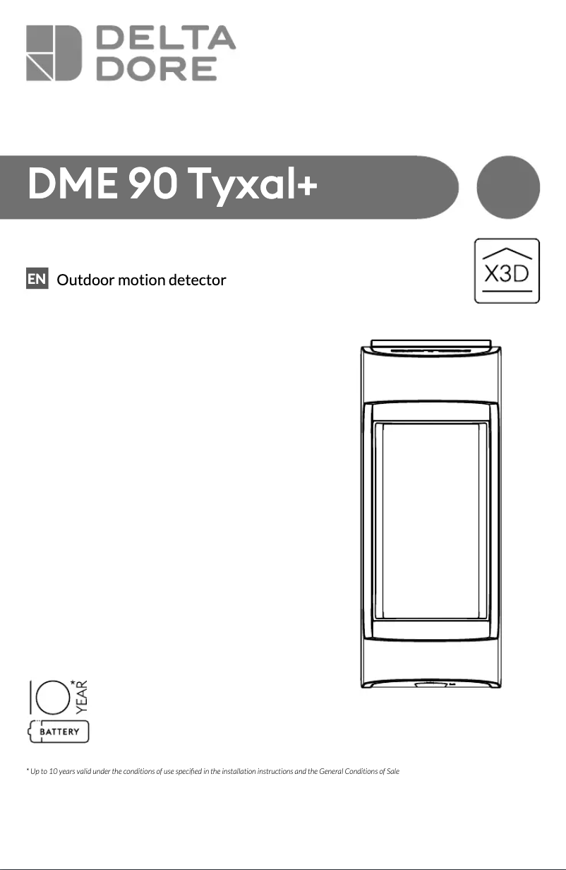 Image de la première page du manuel de l'appareil TYXAL+ DME90