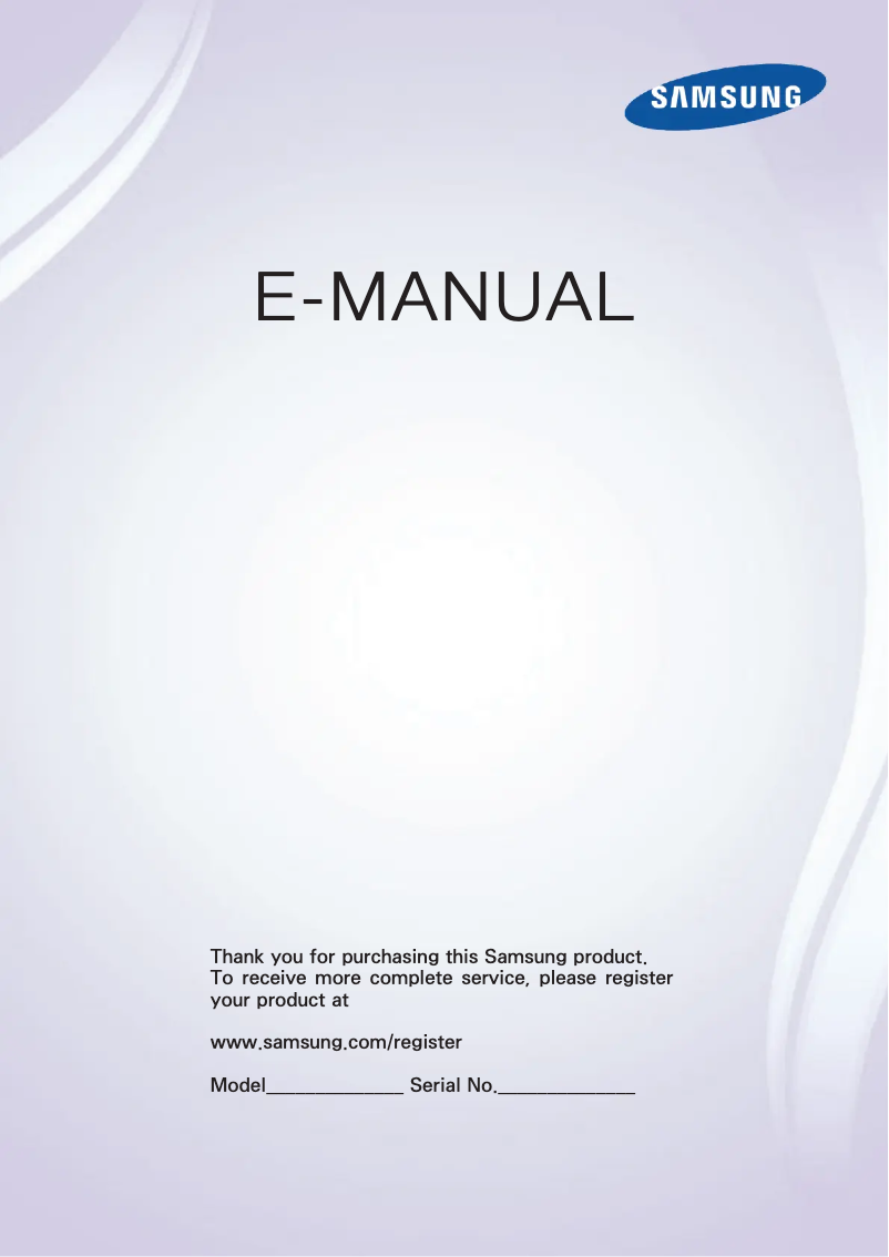 Page n°1 - Manuel utilisateur Samsung UE55F6645SB