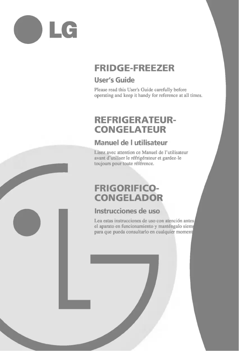 Page n°1 - Manuel utilisateur LG GR-409GLQ