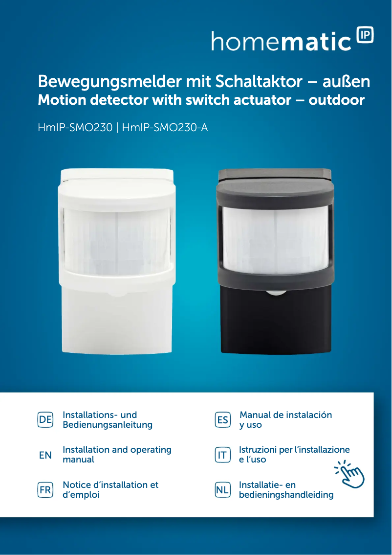 Image de la première page du manuel de l'appareil HmIP-SMO230