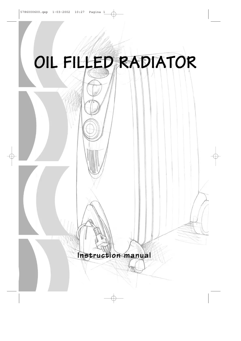 Page n°1 - Manuel utilisateur DeLonghi G011230RT