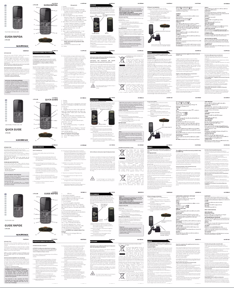 Image de la première page du manuel de l'appareil LITE 100