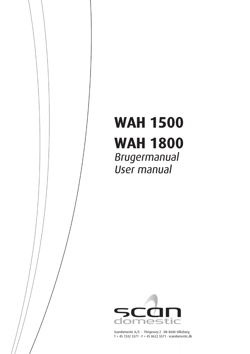 Page 1 de la notice Manuel utilisateur Scandomestic WAH 1500