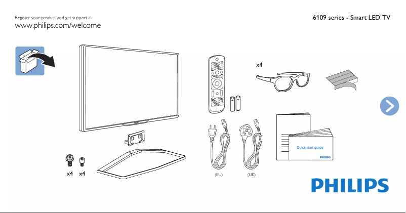 First page image of the manual for 47PFT6109