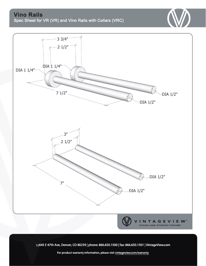 Page 1 de la notice Manuel utilisateur VintageView VRC