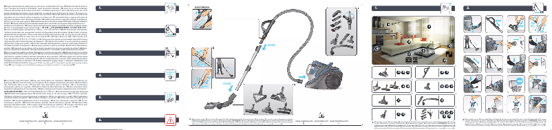 Image de la première page du manuel de l'appareil Silence Force Cyclonic RO7695EA