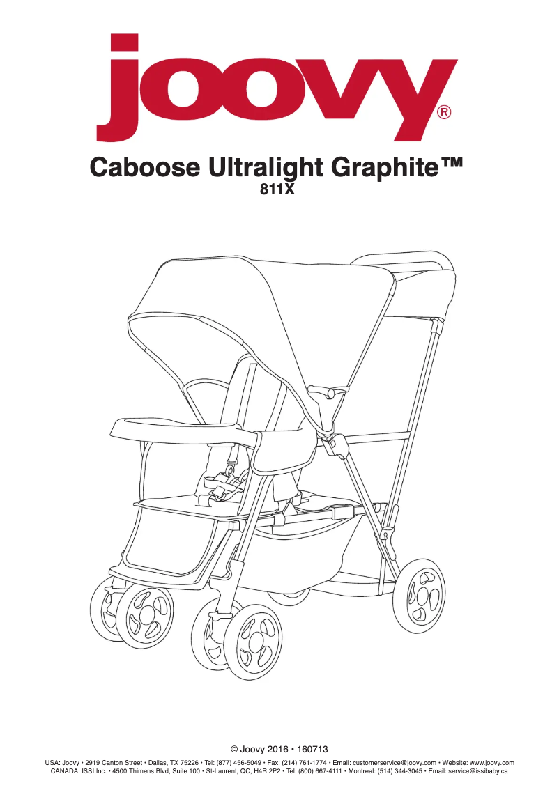 Image de la première page du manuel de l'appareil Caboose Ultralight Graphite