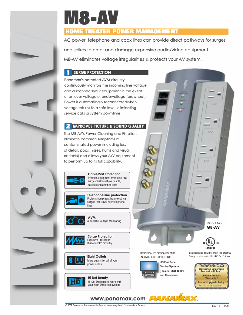 Page n°1 - Fiche technique Panamax M8-AV