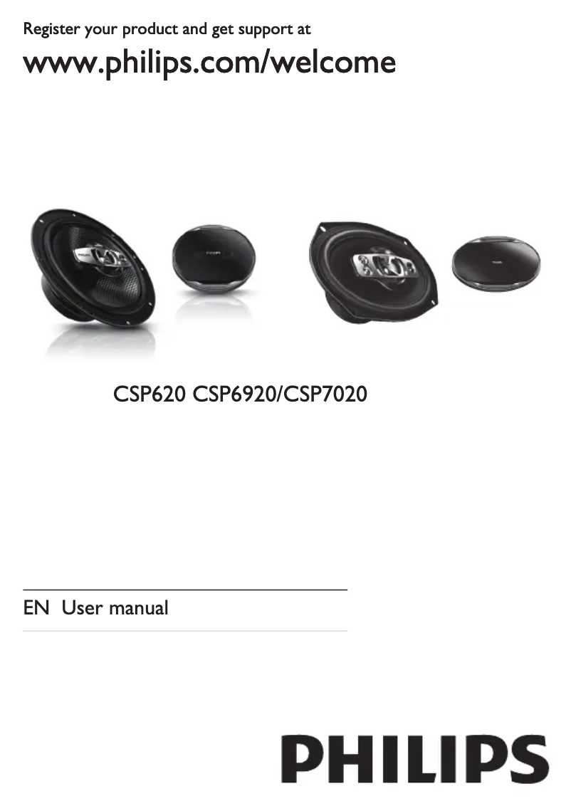 Page 1 de la notice Manuel utilisateur Philips CSP7020