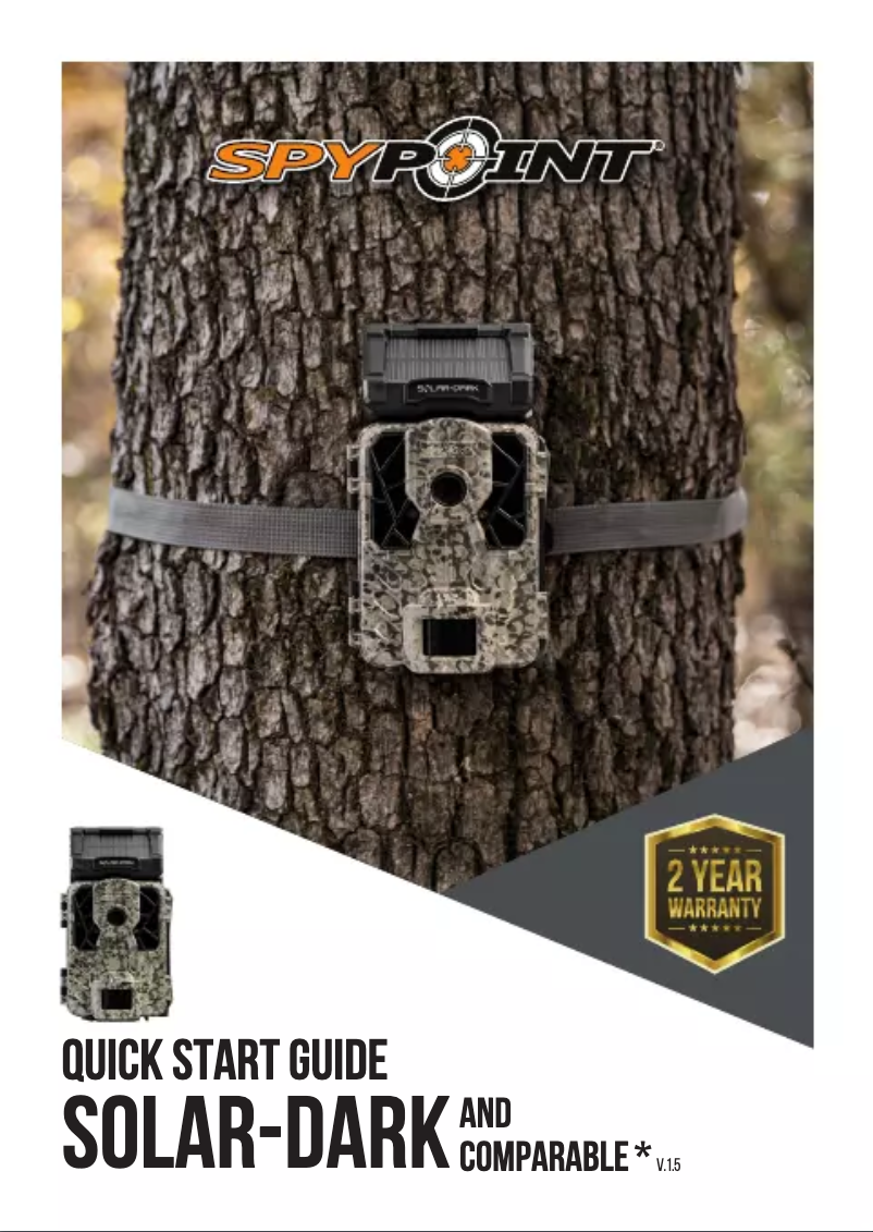 Page n°1 - Manuel utilisateur Spypoint Solar-Dark
