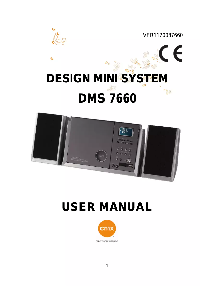 Page n°1 - Manuel utilisateur CMX DMS 7660