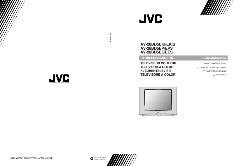 Image de la première page du manuel de l'appareil AV-28BD5EP