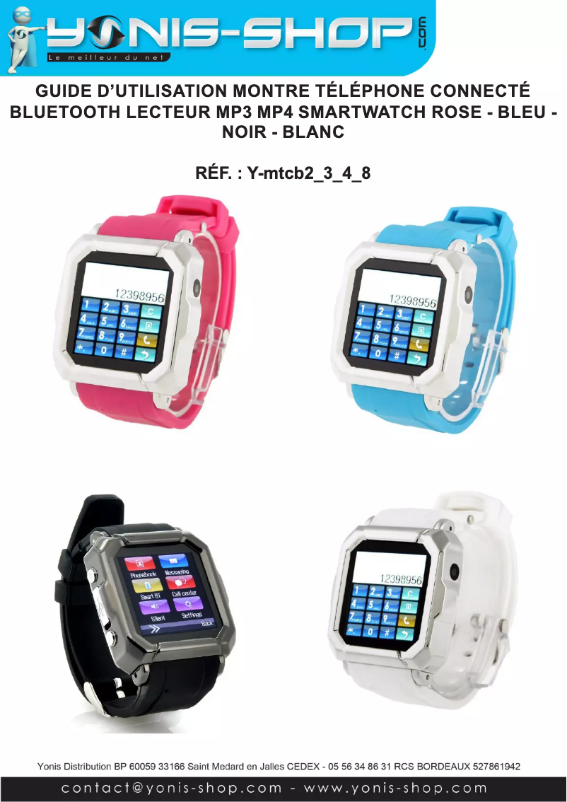 Image de la première page du manuel de l'appareil Y-MTCB2