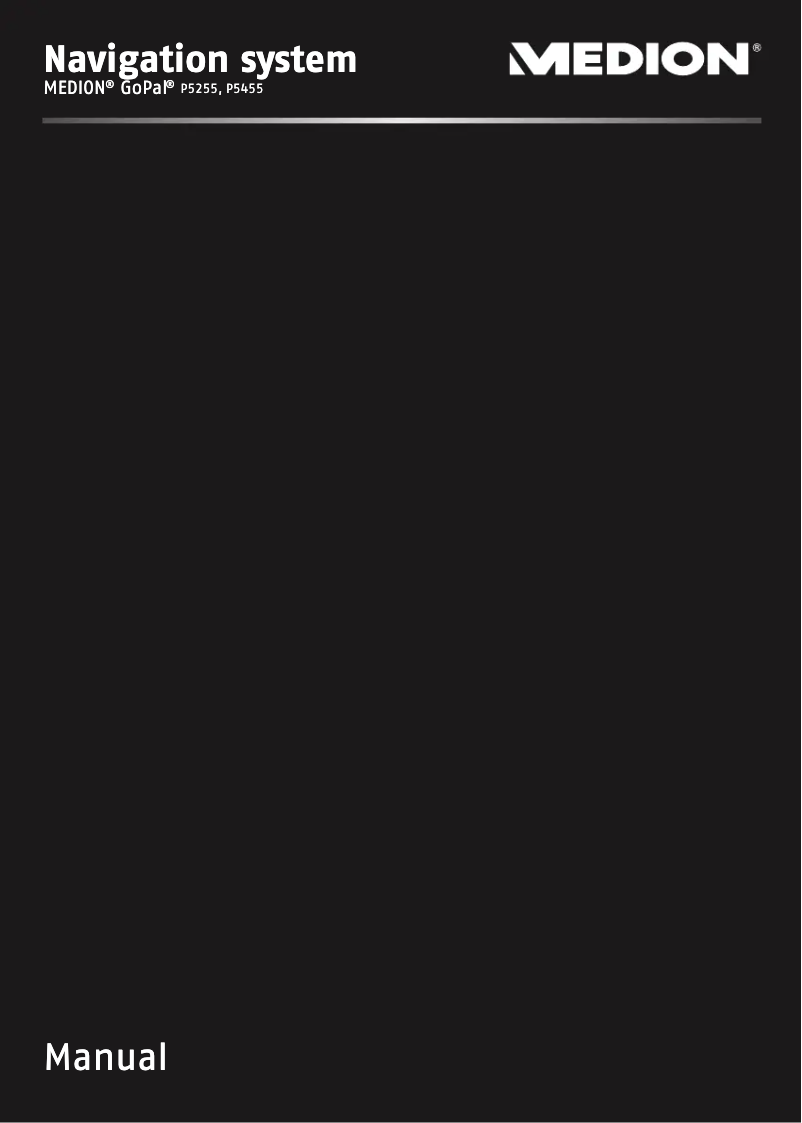 Image de la première page du manuel de l'appareil GoPal P5255 (MD 97949)