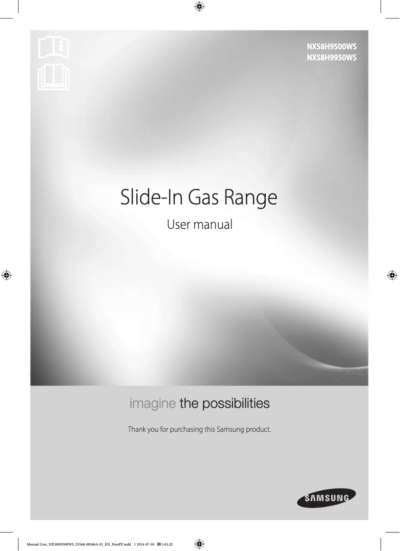 Page n°1 - Manuel d'utilisation et d'entretien Samsung NX58H9950WS