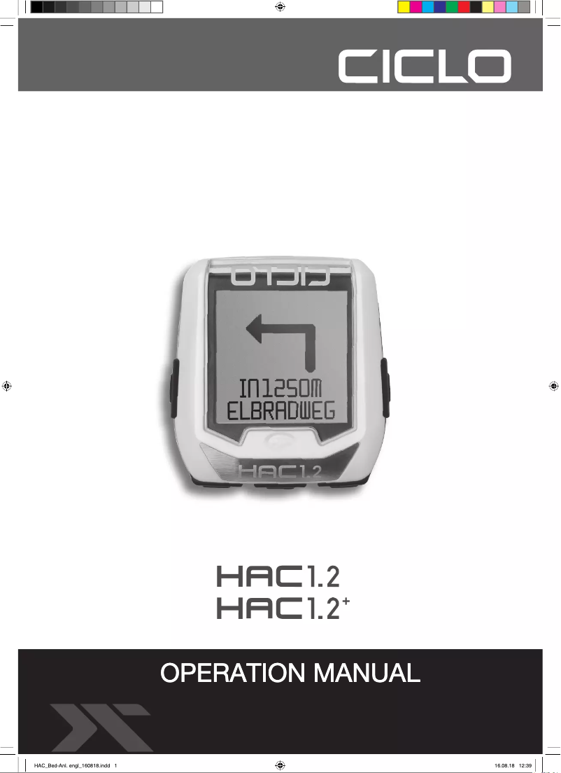 Page 1 de la notice Manuel utilisateur Ciclo Master CM 4.41A