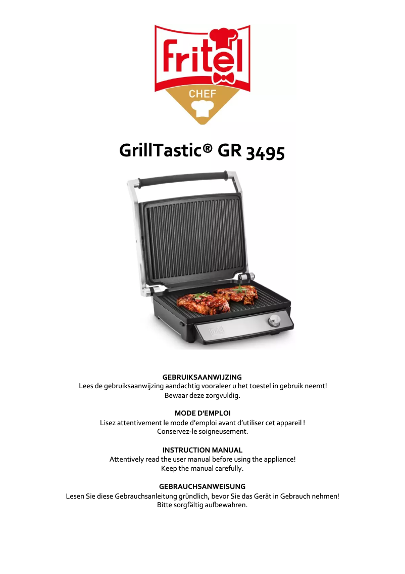 Page n°1 - Manuel utilisateur Fritel GR 3495