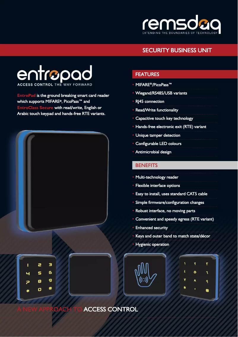 Página 1 del manual Manual de usuario Remsdaq EntroPad