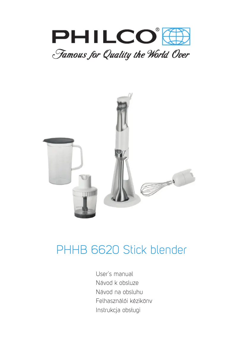 Page 1 de la notice Manuel utilisateur Philco PHHB 6620