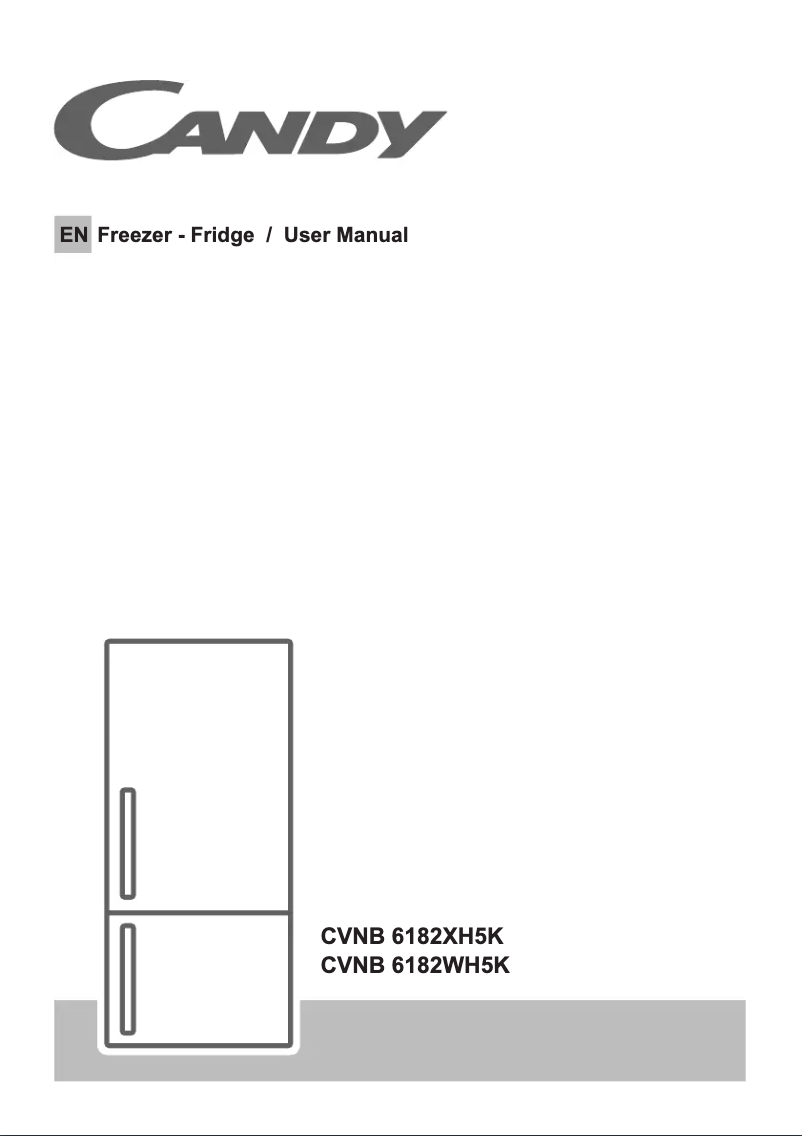 Page 1 de la notice Manuel utilisateur Candy CVNB 6182XH5K