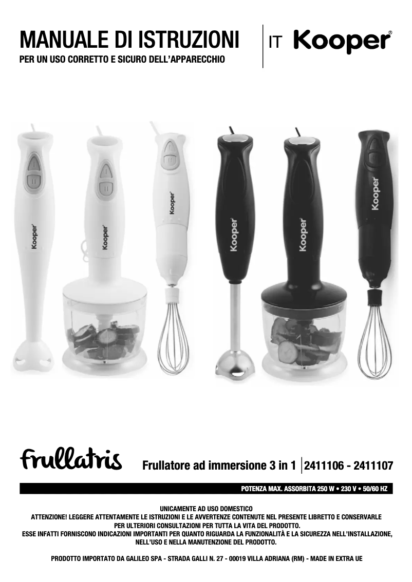 Image de la première page du manuel de l'appareil 2411106