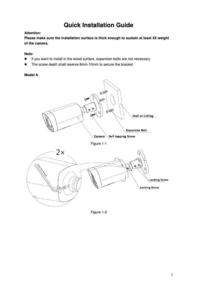 Page n°1 - Manuel utilisateur Dahua Technology HAC-HFW1200RM