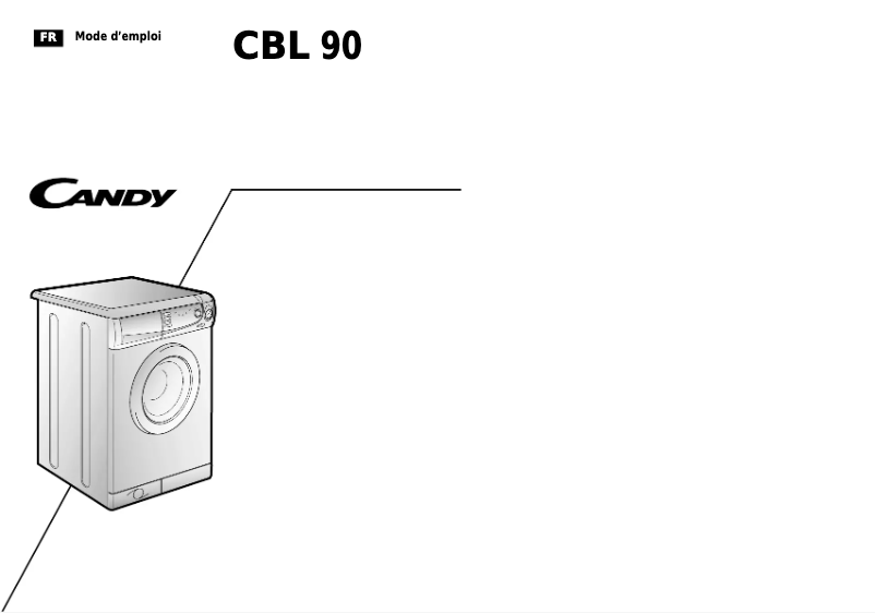 Page n°1 - Manuel utilisateur Candy LB CBL90 FR