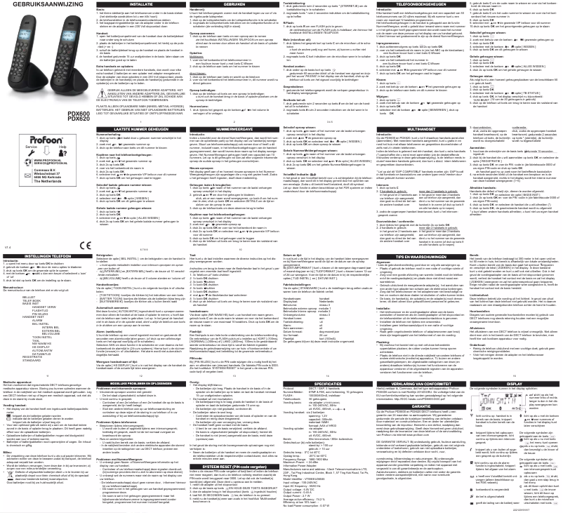Página 1 del manual Manual de usuario Fysic PDX620