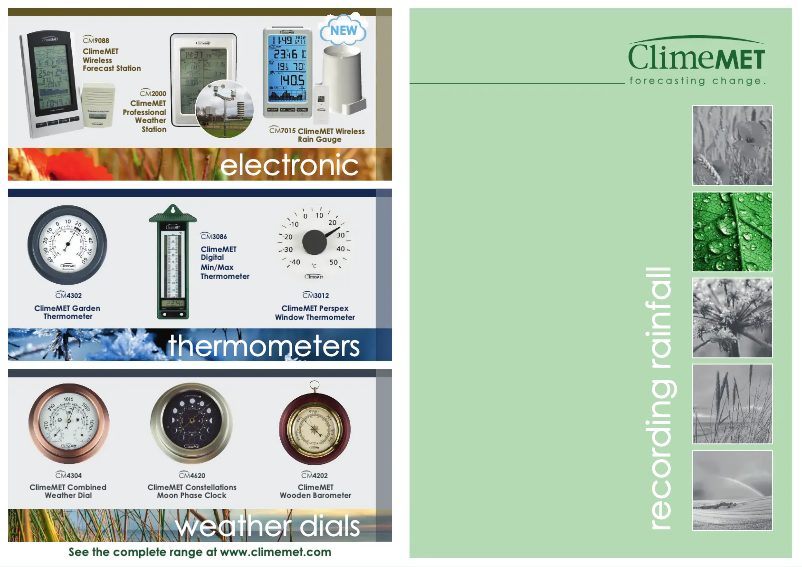 Page n°1 - Manuel utilisateur ClimeMET CM1088