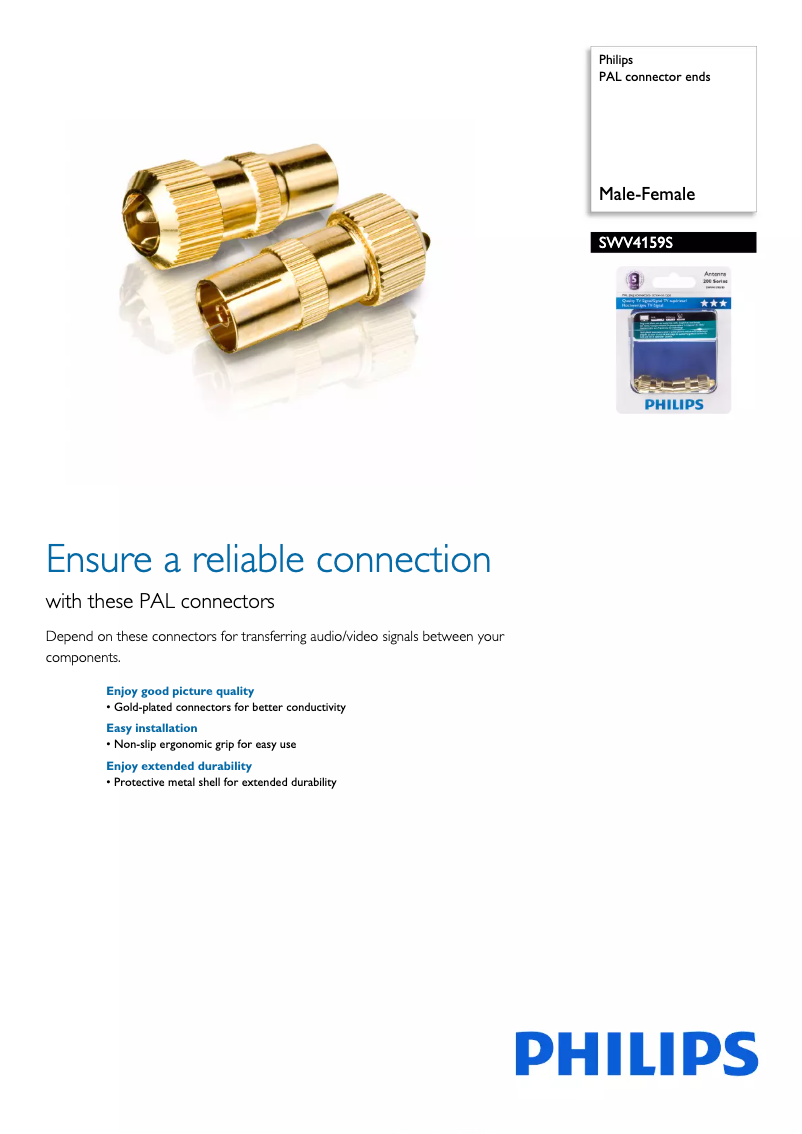 Image de la première page du manuel de l'appareil SWV4159S