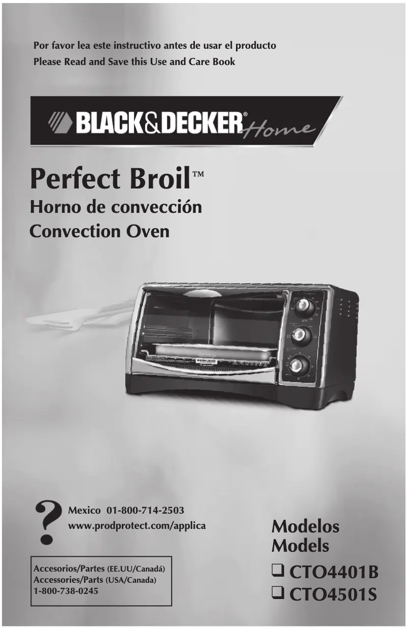 Page n°1 - Manuel utilisateur Black & Decker CTO4401B