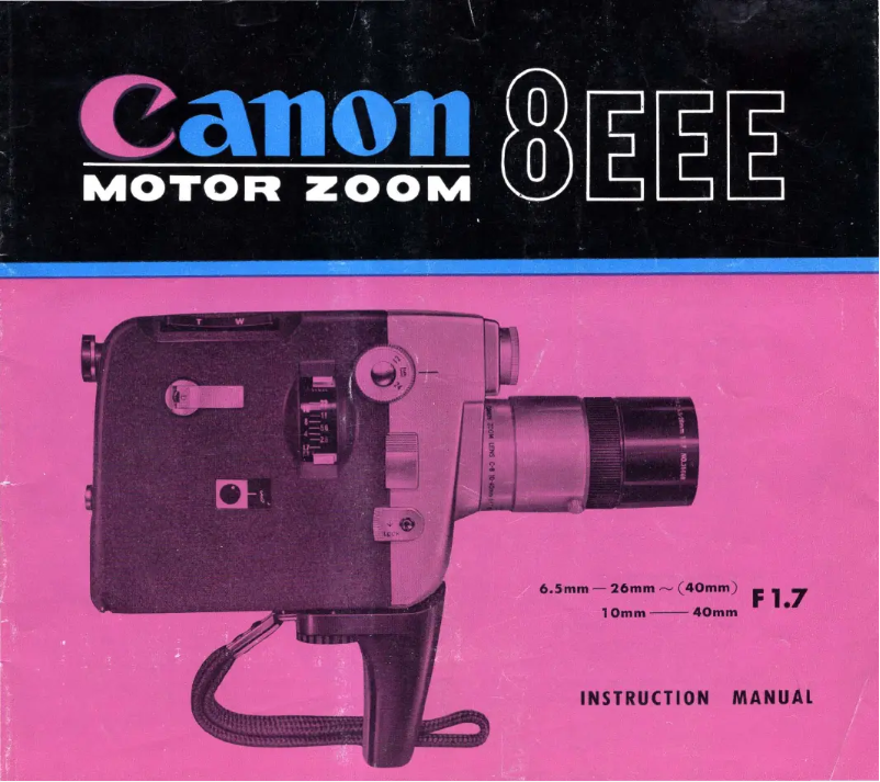 Image de la première page du manuel de l'appareil 8EE Motor Zoom