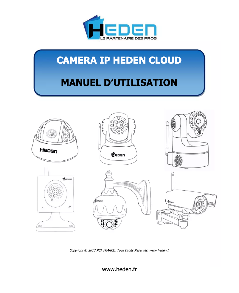 Page 1 de la notice Manuel utilisateur Heden CAMHP7IPWI