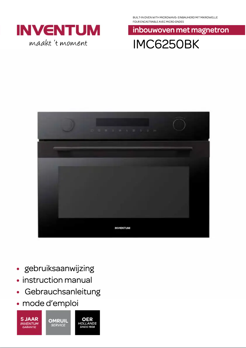 Image de la première page du manuel de l'appareil IMC6250BK