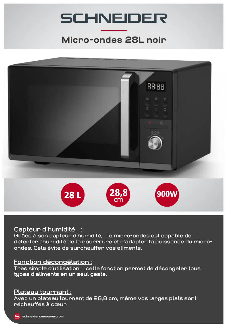 Image de la première page du manuel de l'appareil SCMW2028SDB