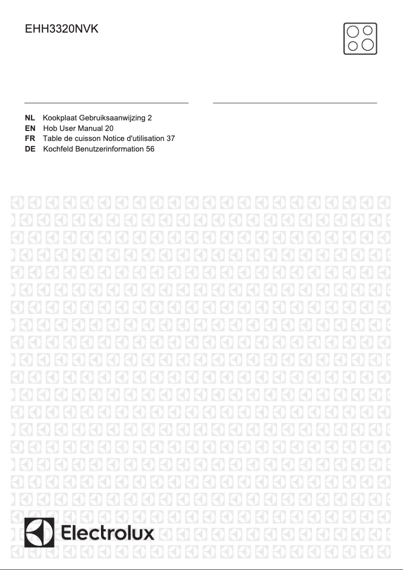Image de la première page du manuel de l'appareil EHH3320NVK