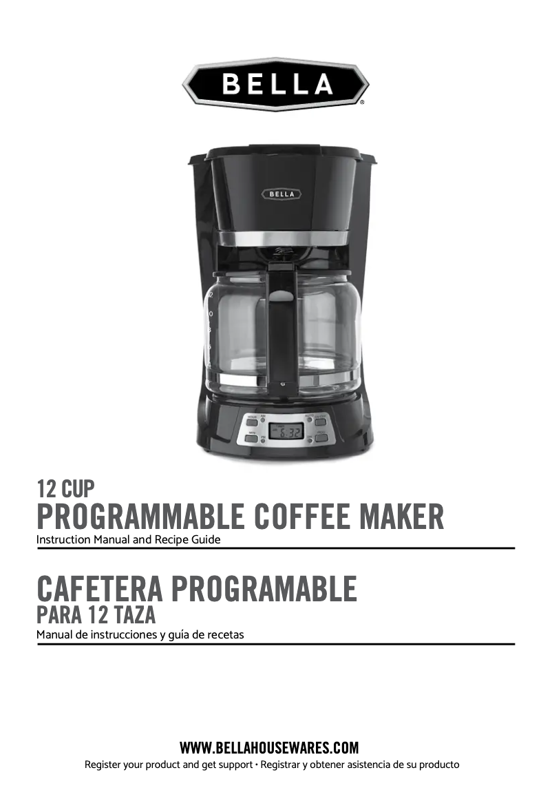 Image de la première page du manuel de l'appareil 12 Cup Programmable Coffee Maker