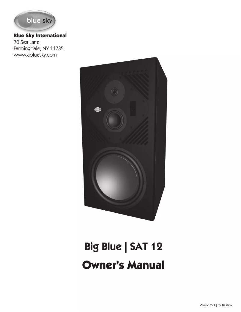 Image de la première page du manuel de l'appareil SAT 12