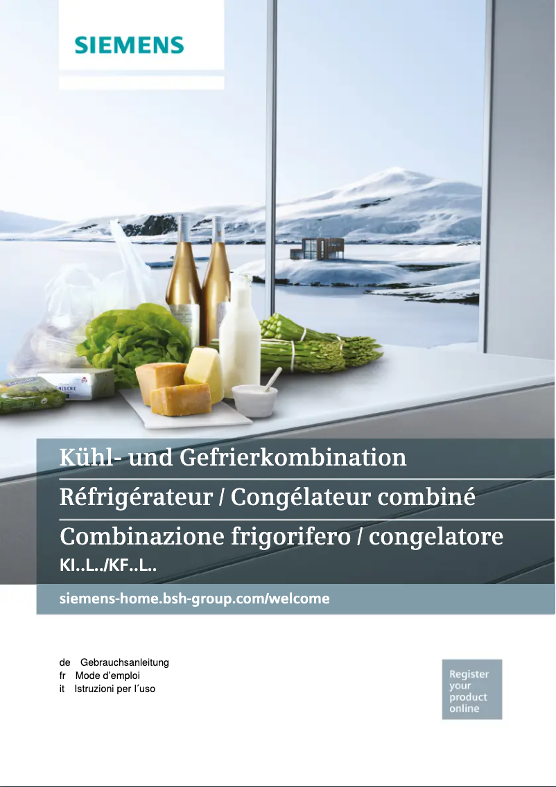 Page n°1 - Manuel utilisateur Siemens KI24LV60CH