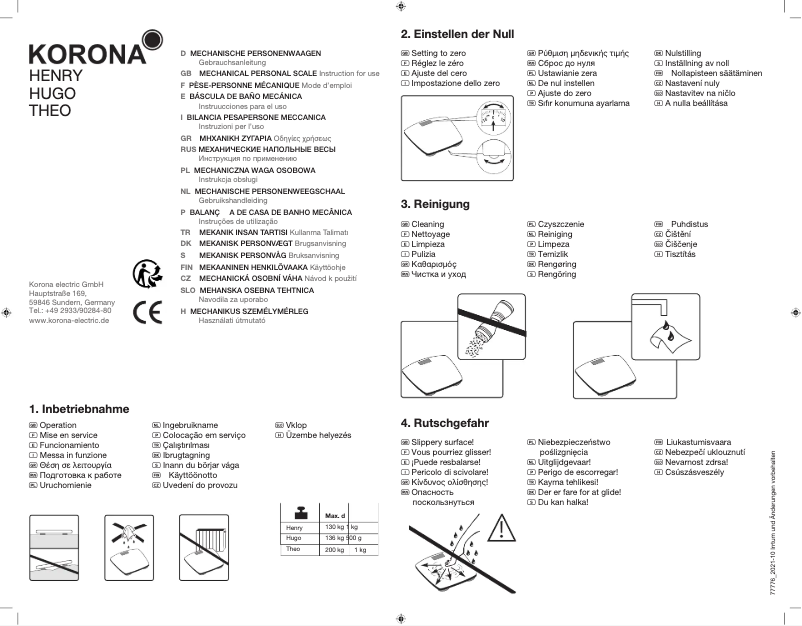 Página 1 del manual Manual de usuario Korona Theo 77776