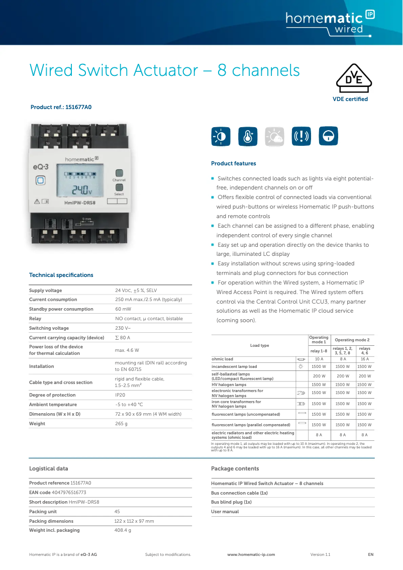 Image de la première page du manuel de l'appareil HMIPW-DRS8