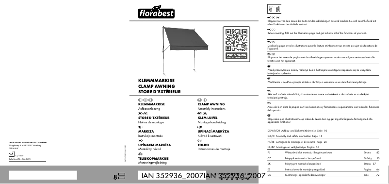 Imagen de la primera página del manual del dispositivo IAN 352928