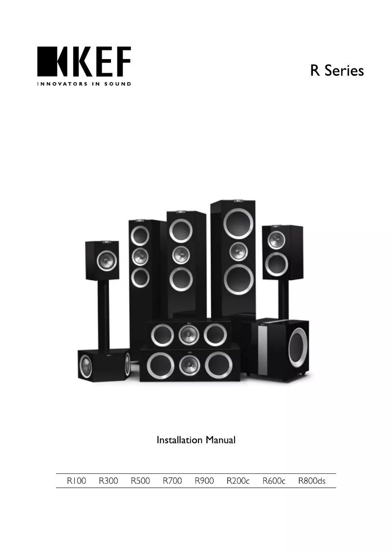 Page n°1 - Manuel utilisateur KEF R700