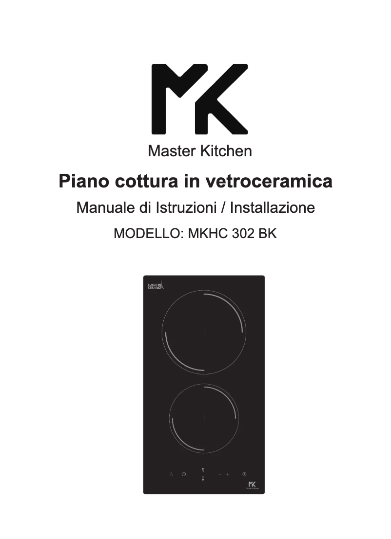 Page n°1 - Manuel utilisateur Master Kitchen MKHC 302 BK