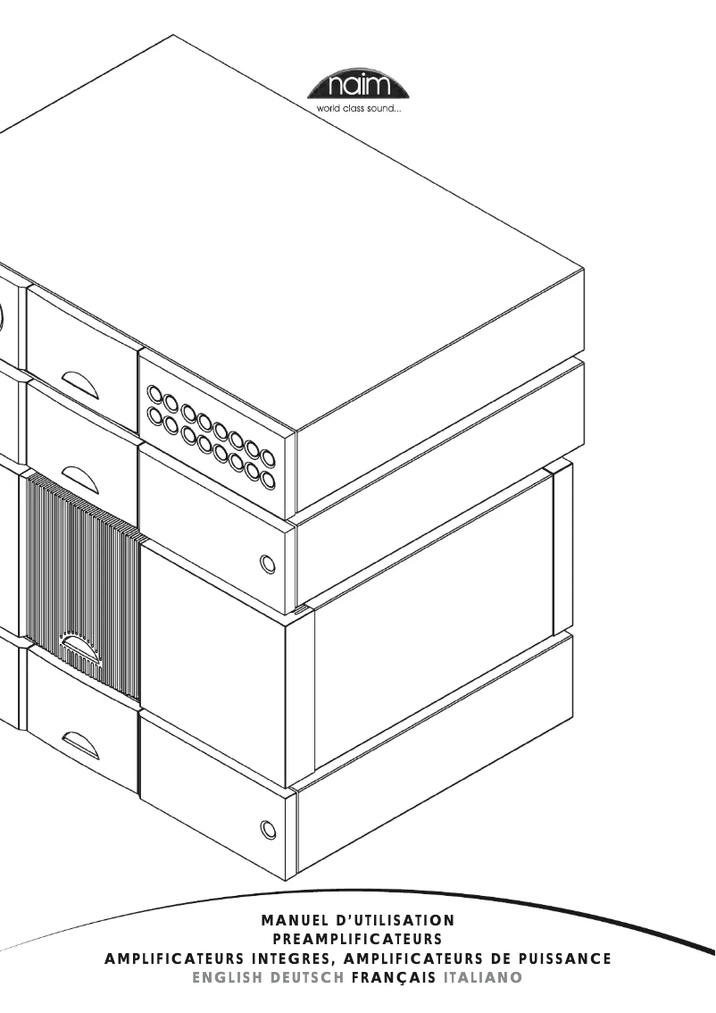 Page n°1 - Manuel utilisateur Naim NAP 155 XS