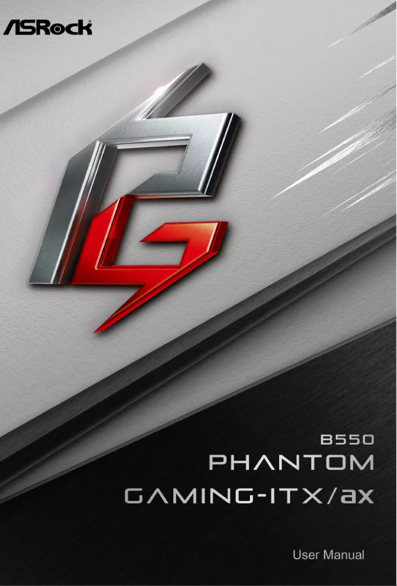 Page n°1 - Manuel utilisateur Asrock B550 Phantom Gaming ITX