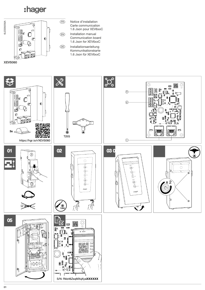 Image de la première page du manuel de l'appareil XEVS060