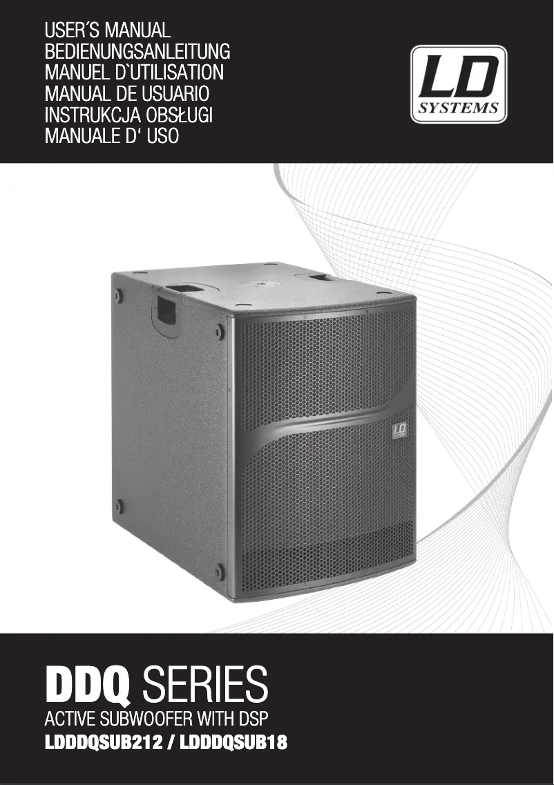 Page n°1 - Manuel utilisateur LD Systems DDQ SUB 18
