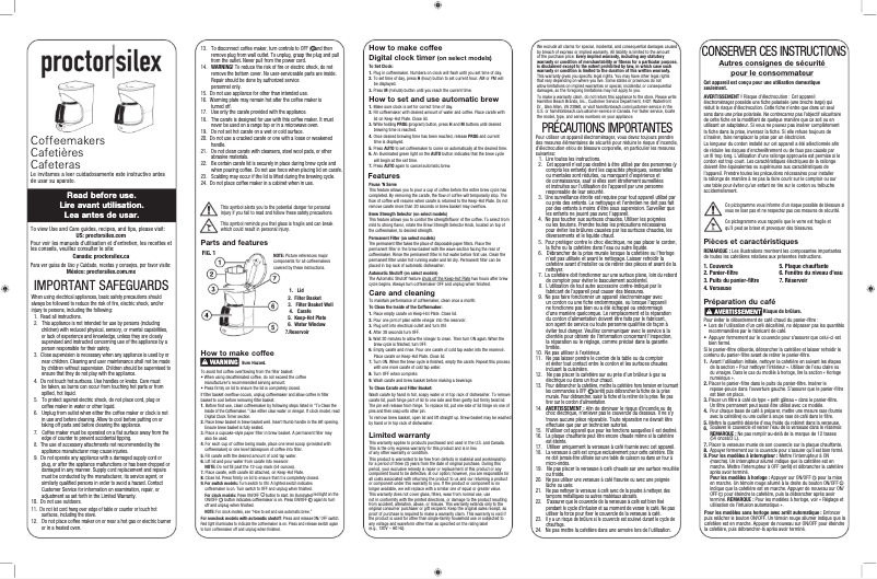 Image de la première page du manuel de l'appareil 48524PS